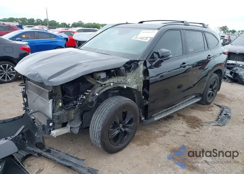 2024 Toyota Highlander Hybrid Xle Nightshade from USA, damaged, VIN 5TDKARAH4RS024990